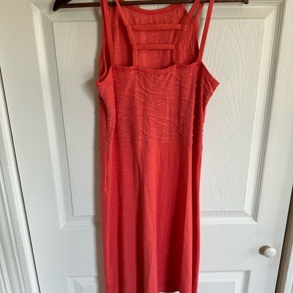Toad and Co Dress Size S Coral Sleeveless Sundress Bright Happy Cotton Organic - Picture 3 of 8